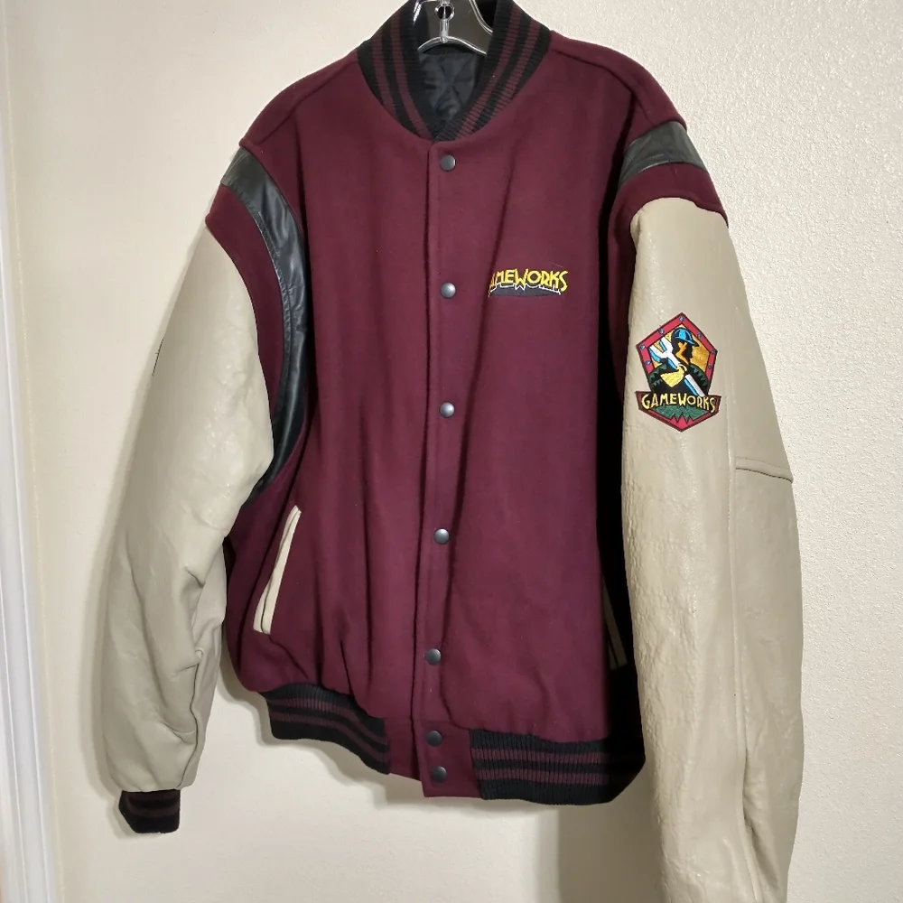 GAMEWORKS SEGA VARSITY JACKET - XL - RARE VINTAGE  1996 Entertainm…